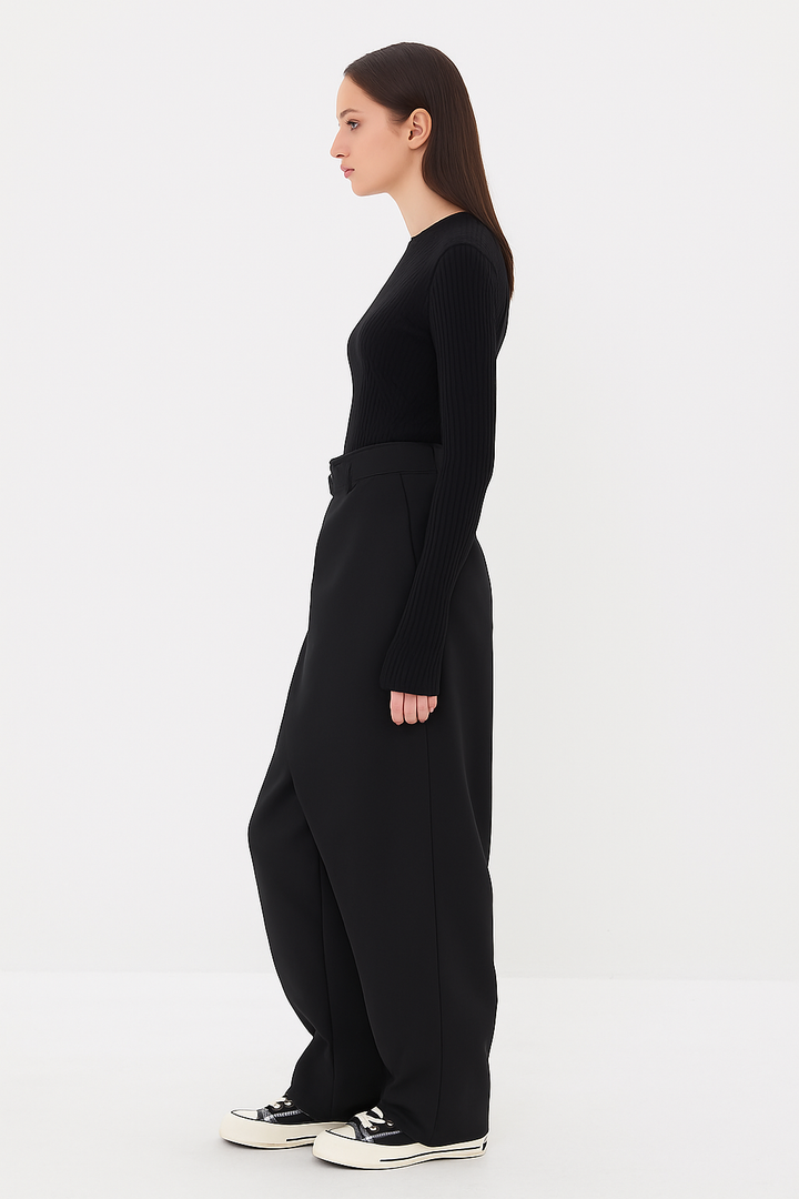 Asymmetrical Relaxed Fit Pants