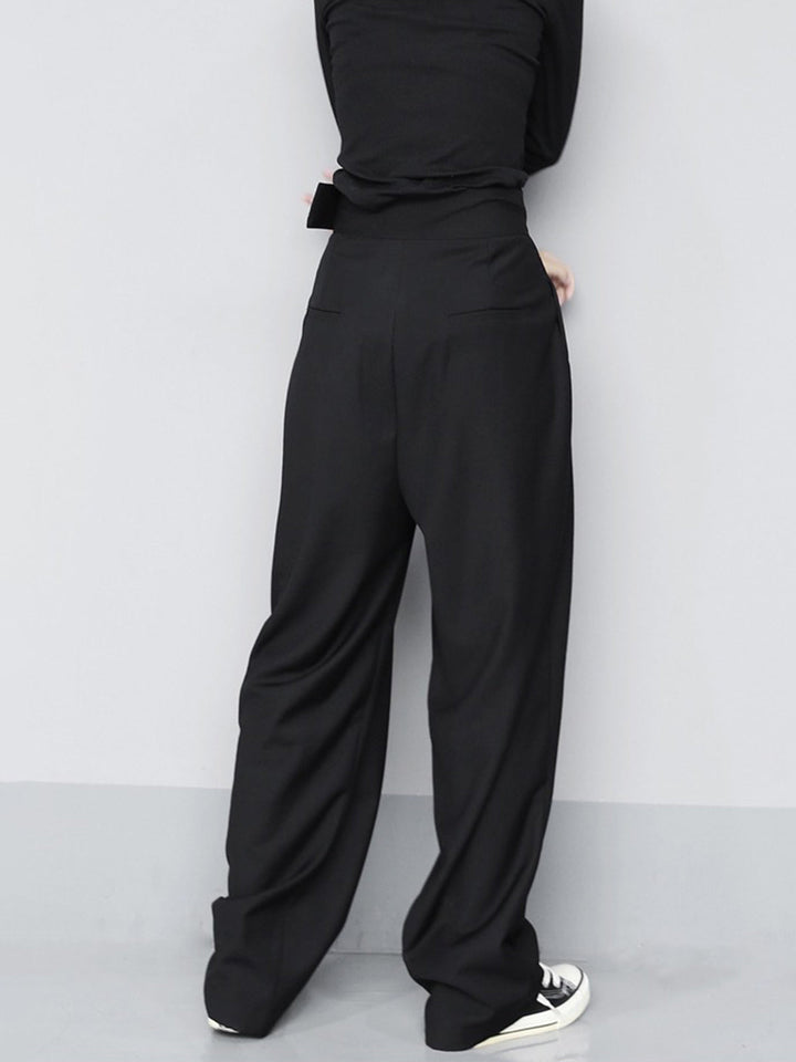 Wide Leg Velcro Waist Pants