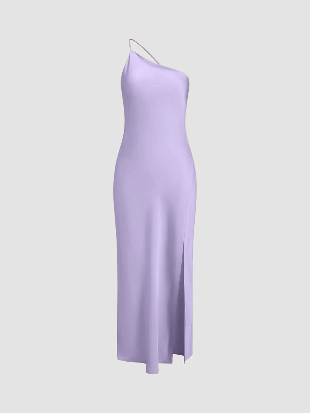 Open Back Satin Wedding Guest Maxi Dress