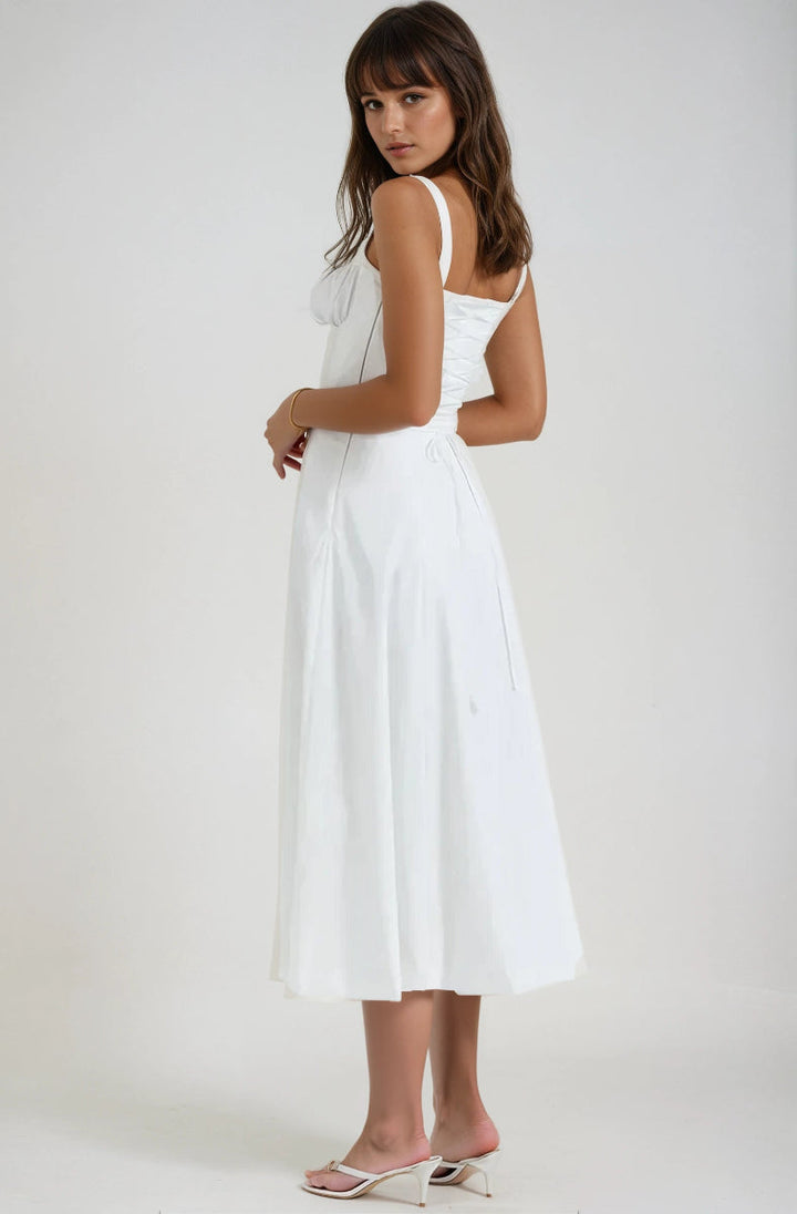 Catherine Corset Cute Party Midi Dress