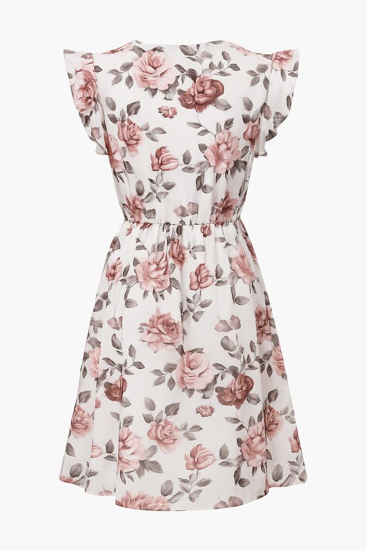 Ruffled chiffon Work midi dress