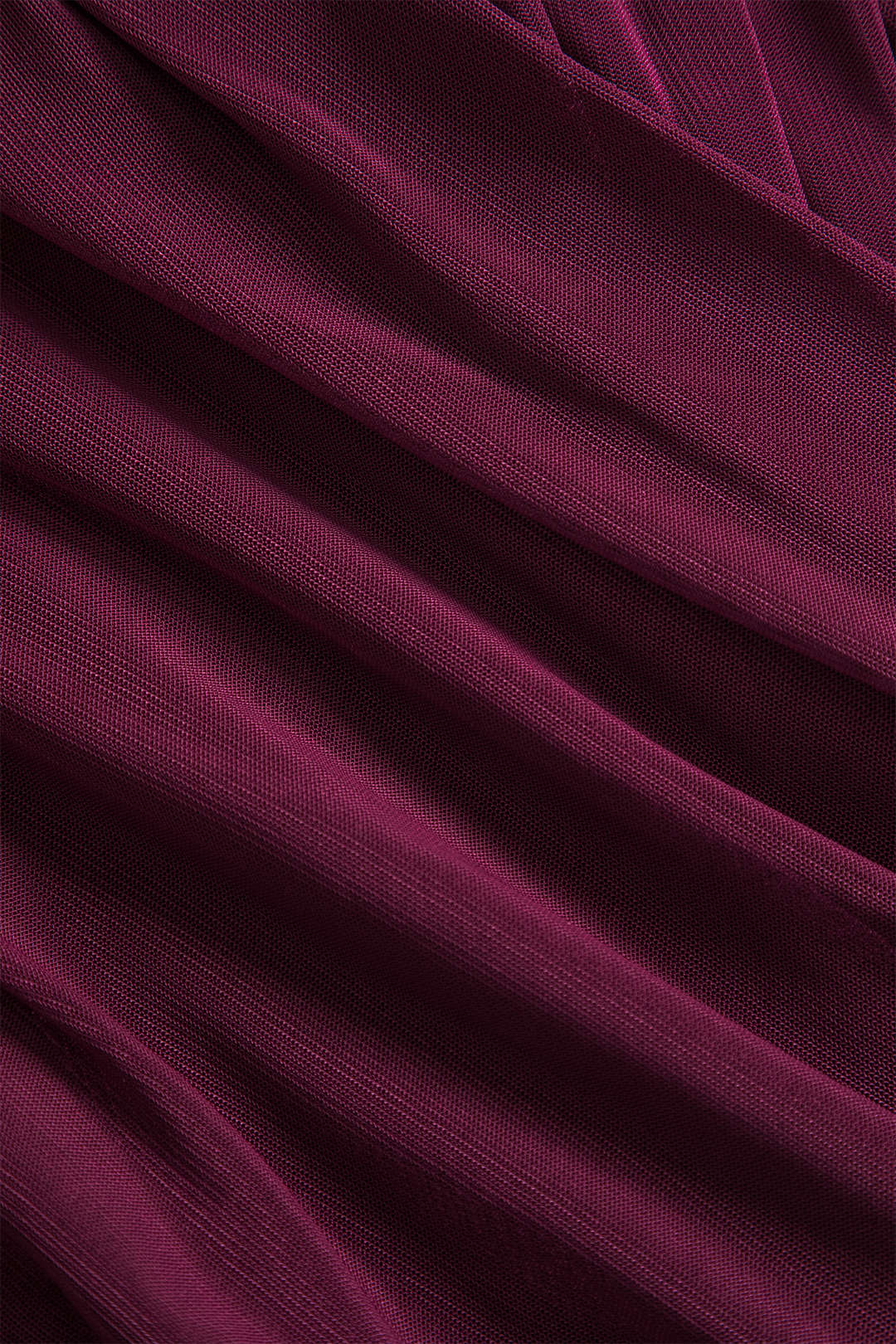 Sheer Mesh Ruched Long Sleeve Top