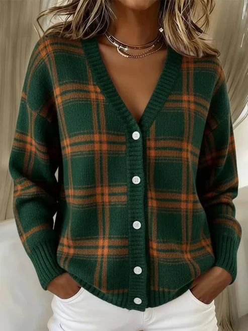 Mila™ Checkered Soft Cardigan