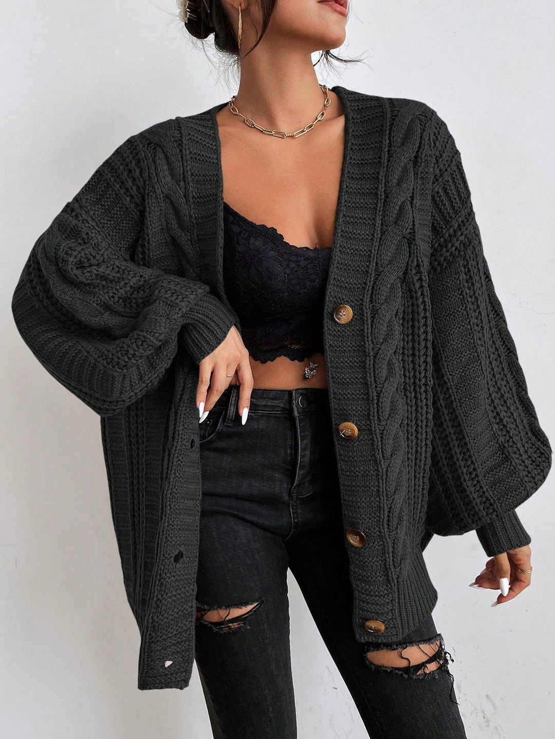 Rosalie™ Cable Knit Cardigan