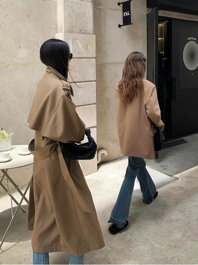 Women's Oversized Long Trench Coat