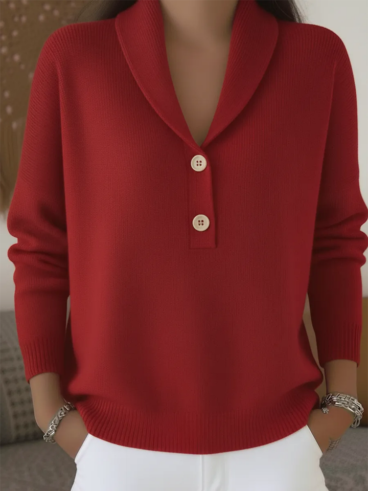 Hannah™ Button Soft Knit