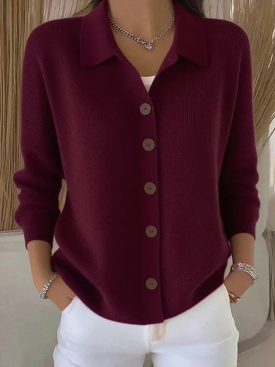 Maya™ Classic Button Cardigan
