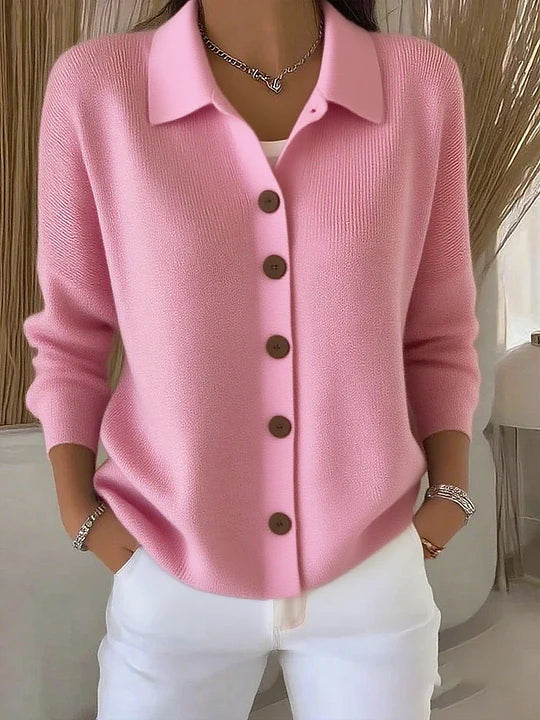 Maya™ Classic Button Cardigan
