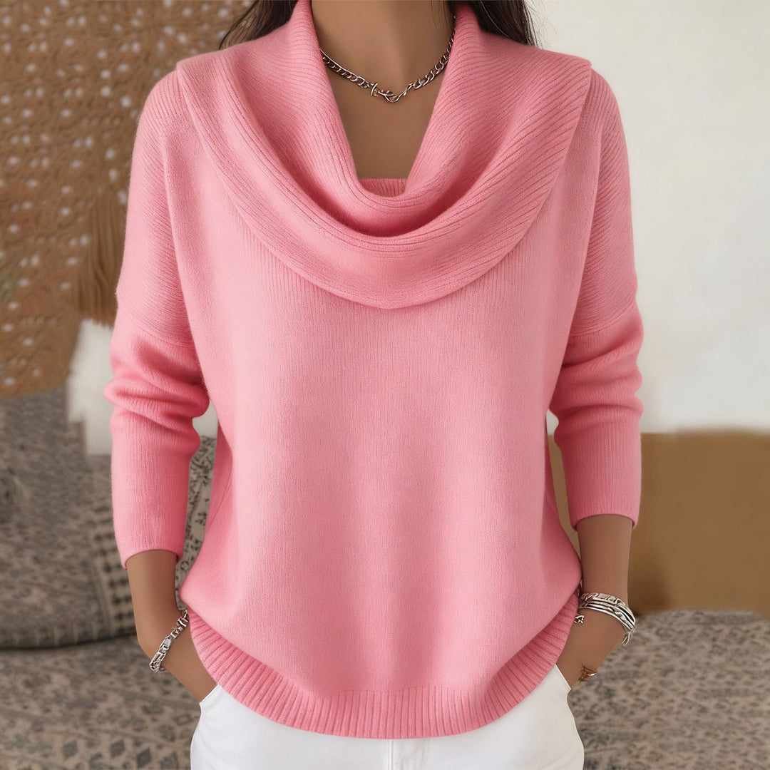 Scarlett™ Draped Neck Knit