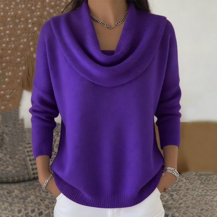 Scarlett™ Draped Neck Knit