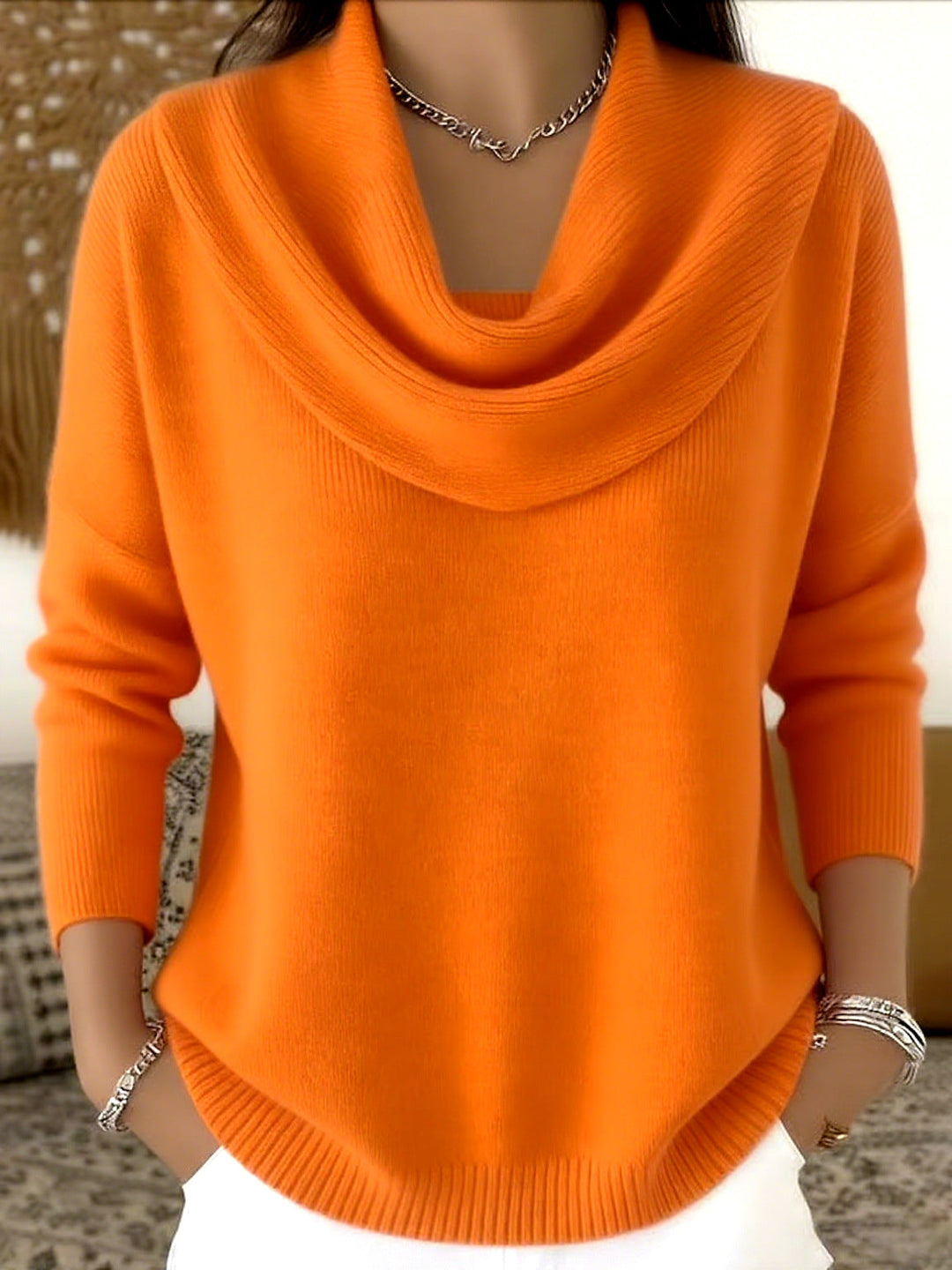 Scarlett™ Draped Neck Knit