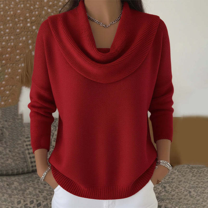 Scarlett™ Draped Neck Knit