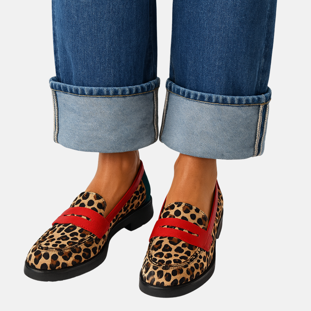 Élan Urbain™ | Mocassins élégants léopard