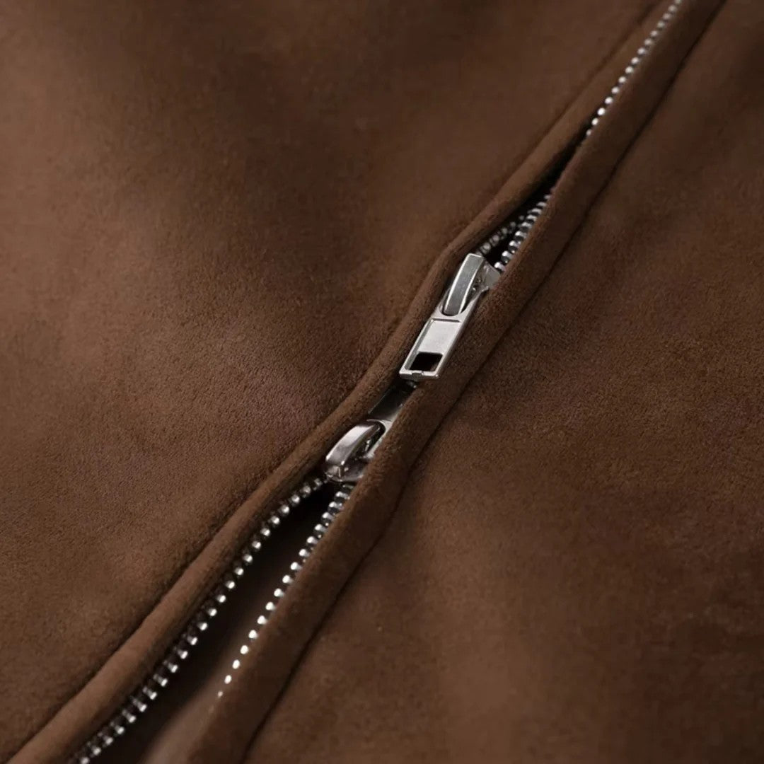 Élan Urbain™ | Veste à col montant en daim