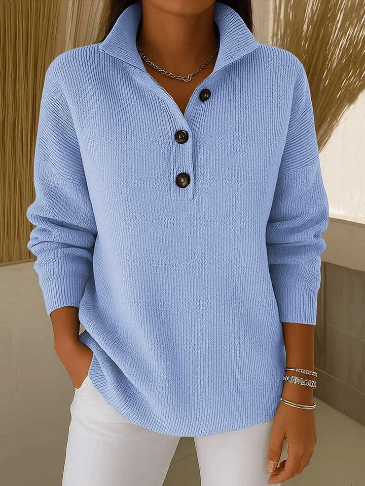 Harper™ Button Collar Knit