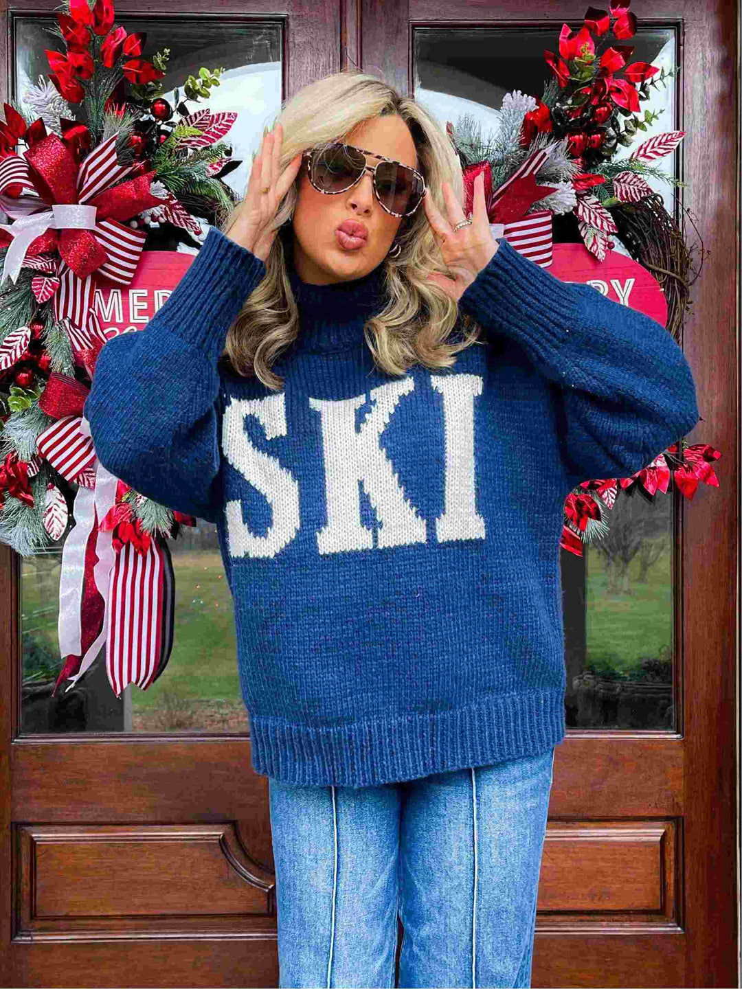 Retro Turtleneck Ski Jumper