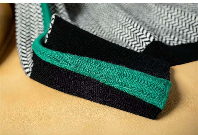 Élan Urbain™ | Col Roulé Luxe en Herringbone