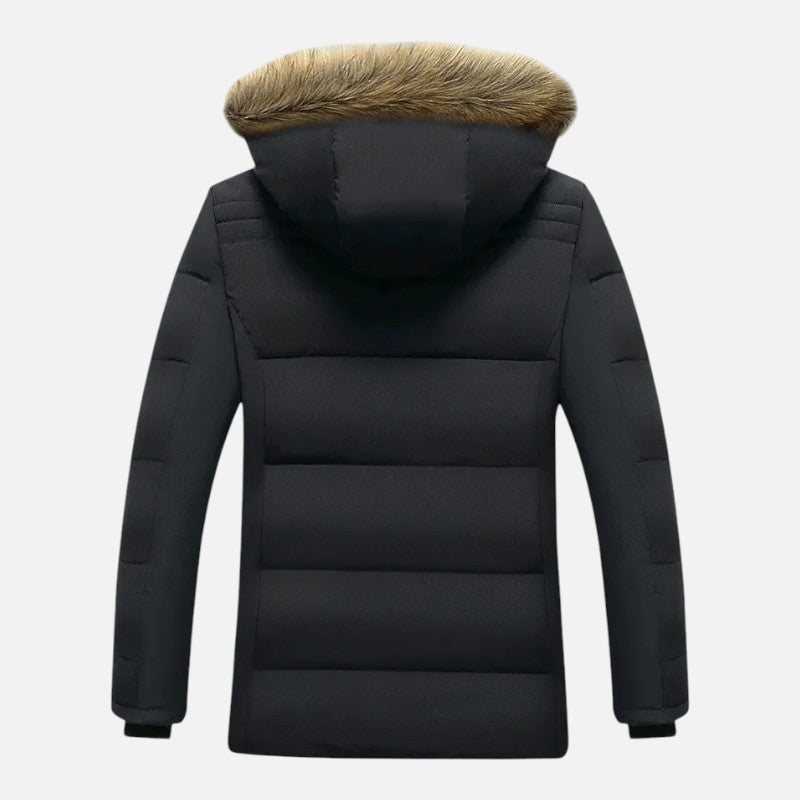 Élan Urbain™ | Veste d'Hiver pour Homme en Coton Doublée Polaire