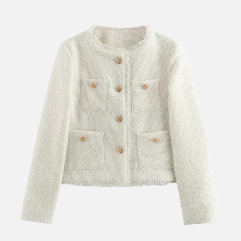 Élan Urbain™ | Veste chic en laine tweed