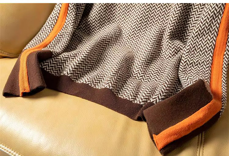 Élan Urbain™ | Col Roulé Luxe en Herringbone