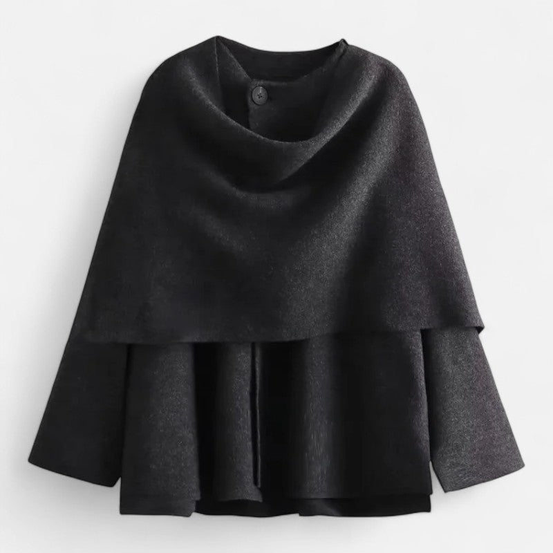 Élan Urbain™ | Manteau d'hiver asymétrique en peluche pour femme