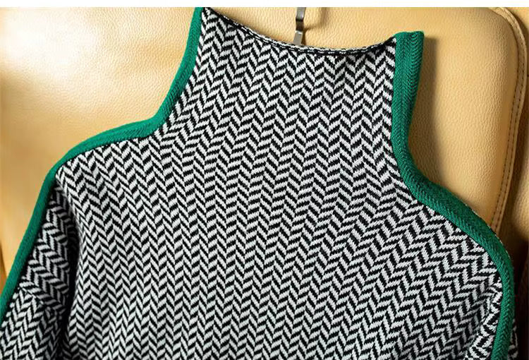 Élan Urbain™ | Col Roulé Luxe en Herringbone