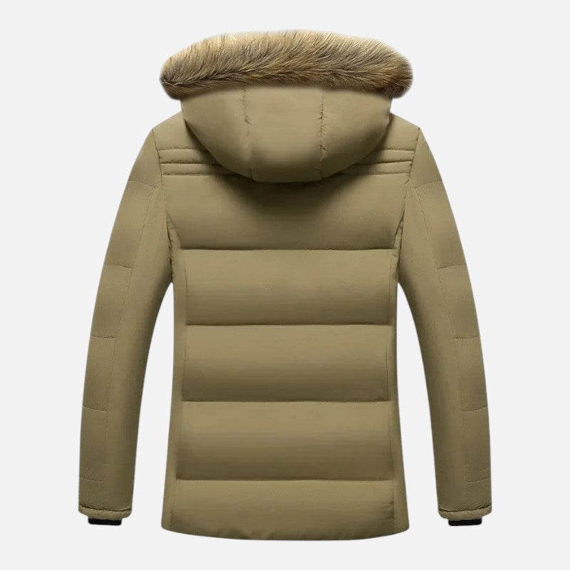 Élan Urbain™ | Veste d'Hiver pour Homme en Coton Doublée Polaire