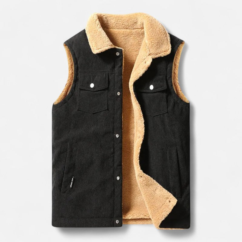 Élan Urbain™ - Gilet en cachemire Cozy Lamb pour homme