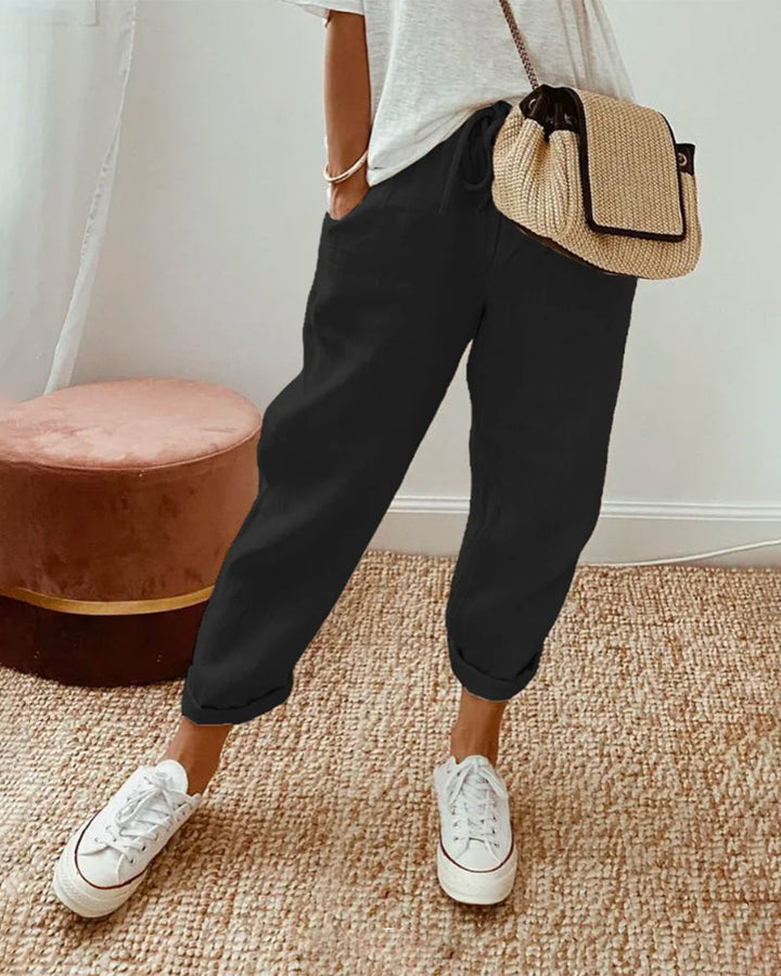 Lightweight Anti-Sweat Linen Trousers