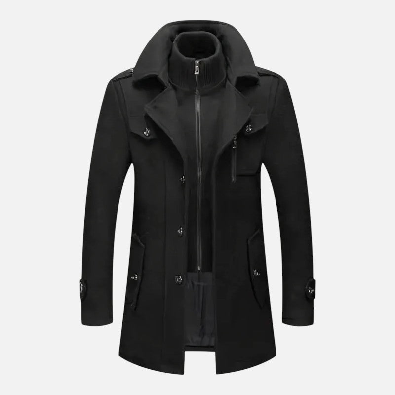 Élan Urbain™ | Veste à double col à la mode pour hommes