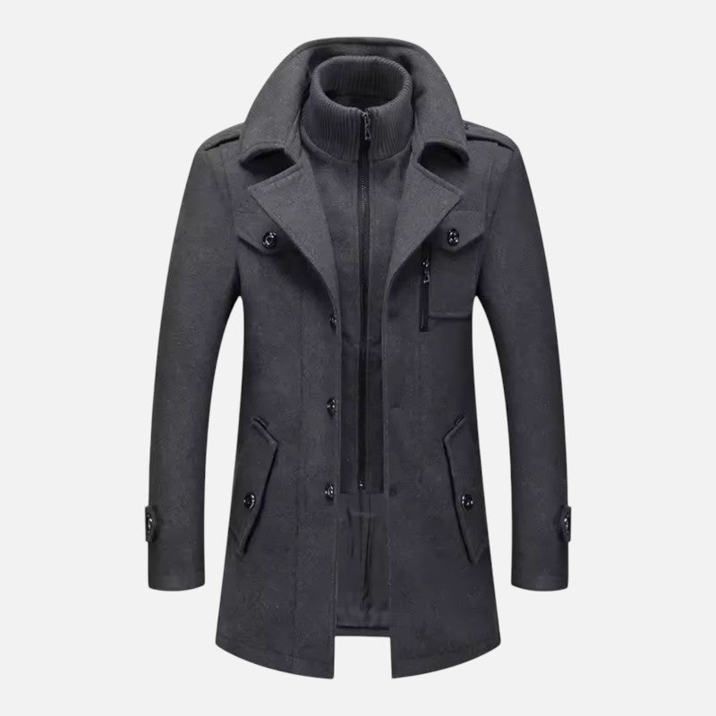 Élan Urbain™ | Veste à double col à la mode pour hommes