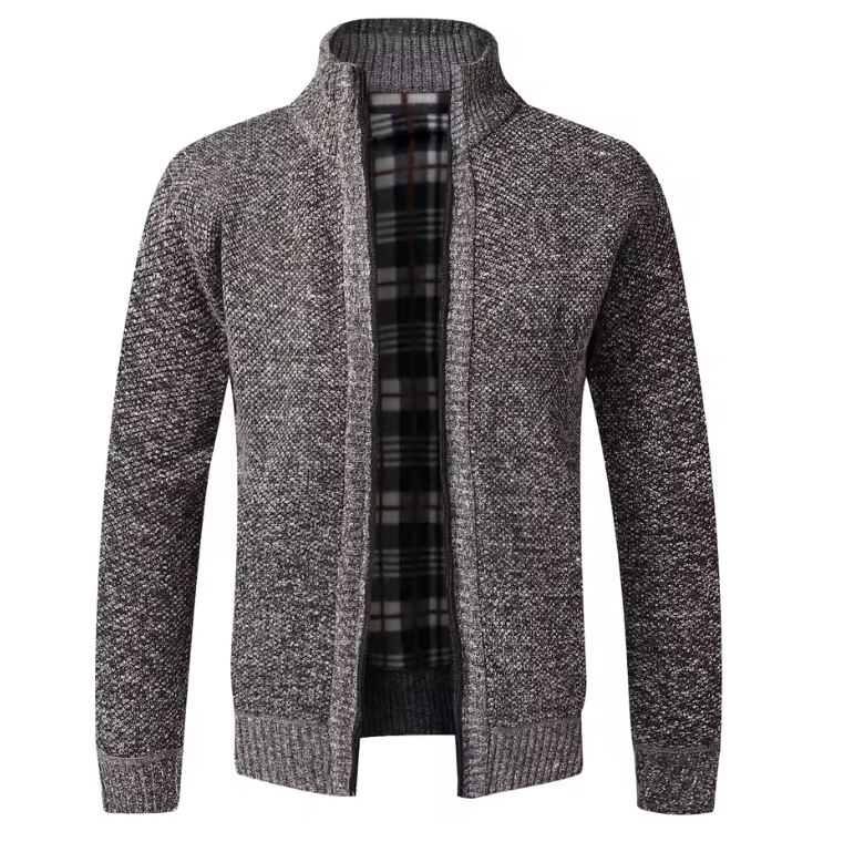 Élan Urbain™ – Gilet Zippé Hiver Doublé Polaire – Chaleur, Confort & Style Classique