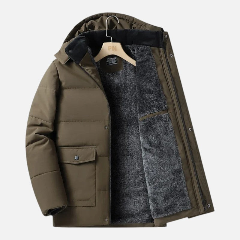 Élan Urbain™ | Parka d'Hiver Doublée Cachemire