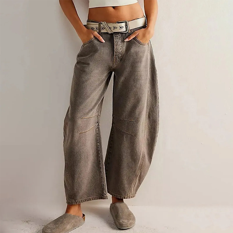 Women's Casual wide-leg jeans for comfort