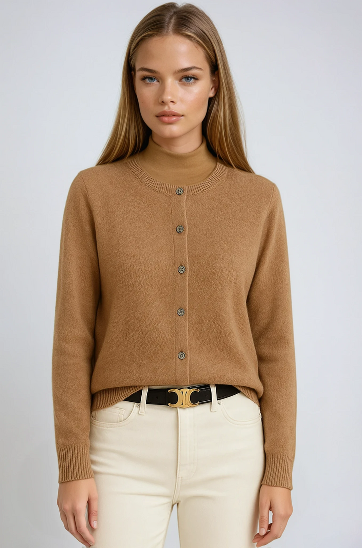 Amara™ Minimal Button Cardigan