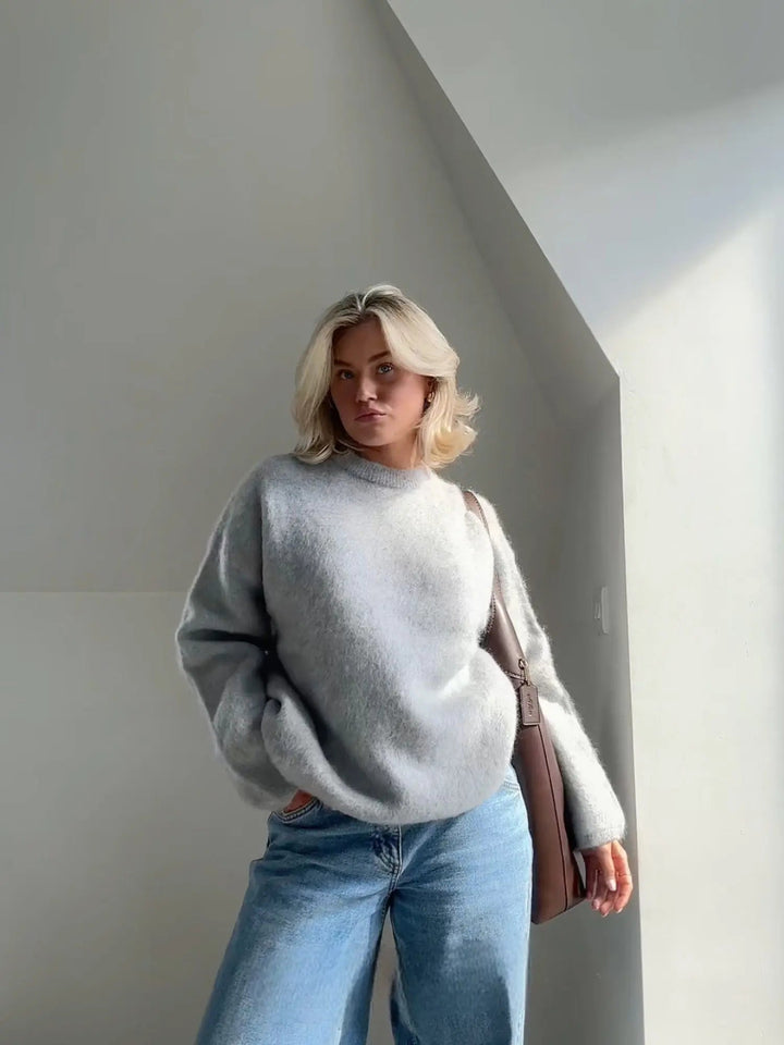 Women's Cozy Elegant Mohair Sweater
