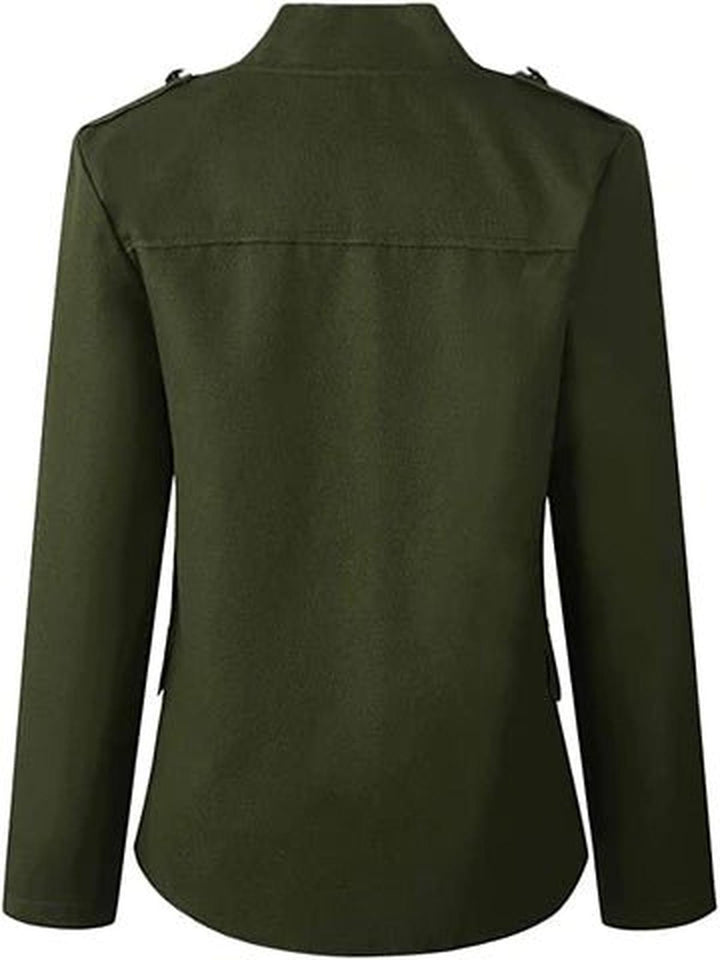 Blazer With Stand-Up Collar for Women