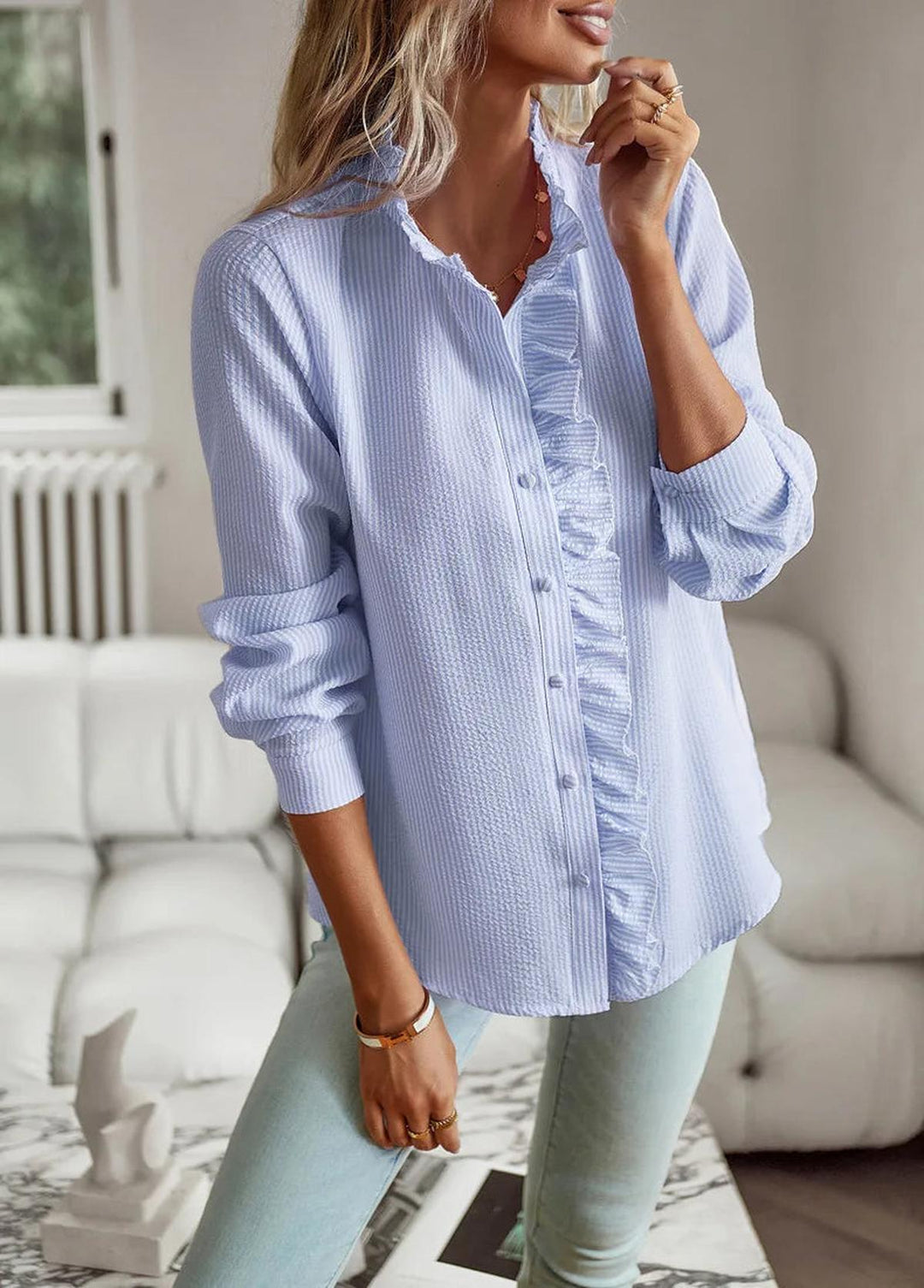 Elegant Cotton Sleeve Top for Women