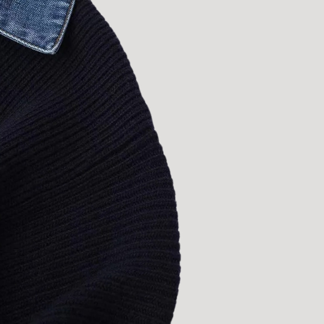Marlowe™ Denim Detail Cardigan