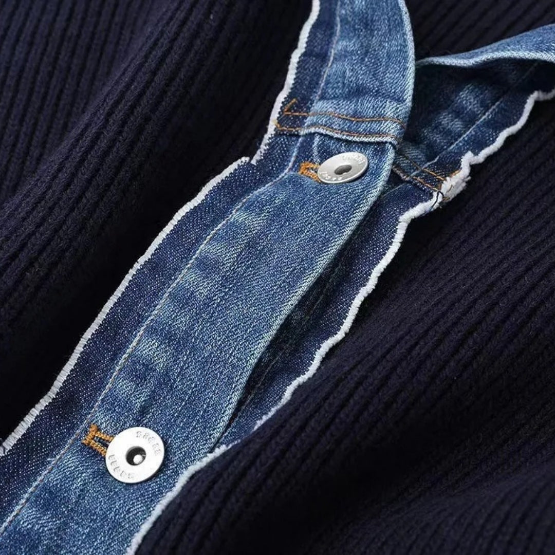 Marlowe™ Denim Detail Cardigan
