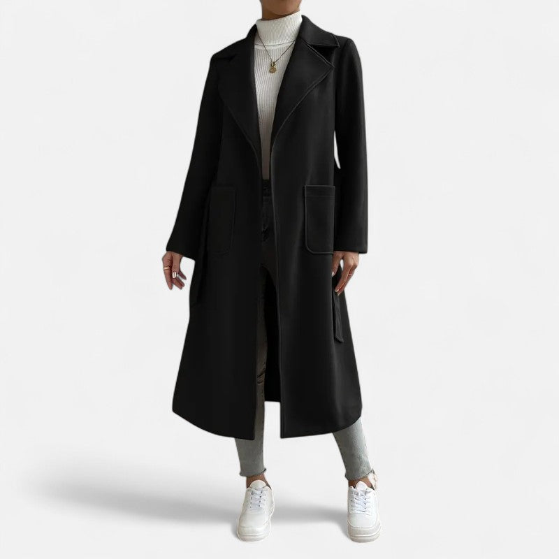 Élan Urbain™ | Trench-coat élégant à ceinture pour femme