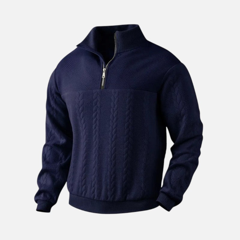 Élan Urbain™ | Sweat-shirt à manches longues et fermeture éclair pour homme