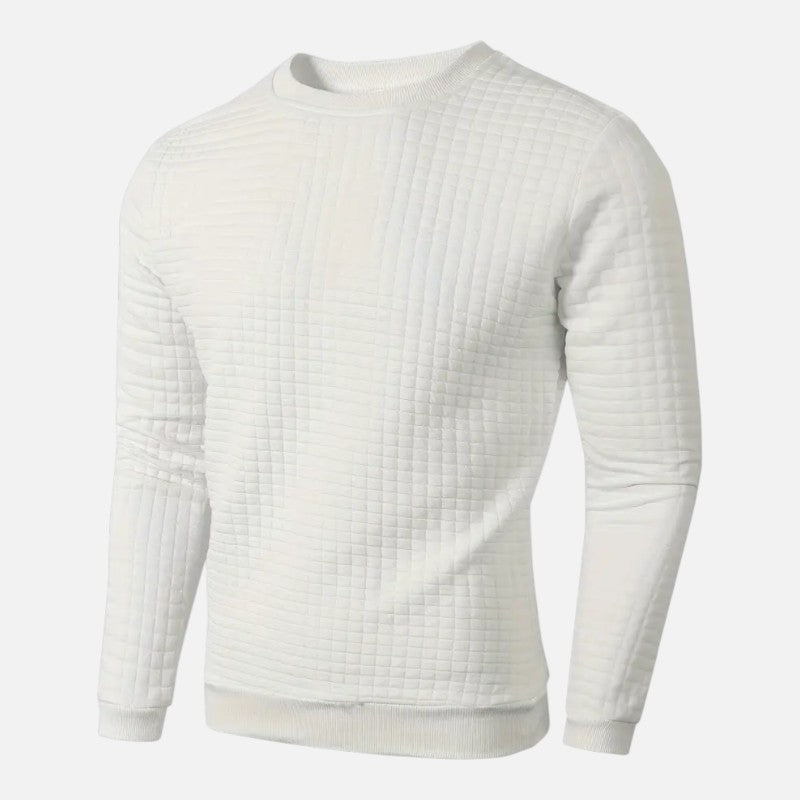 Élan Urbain™ | Pull à manches longues à carreaux bohèmes pour homme