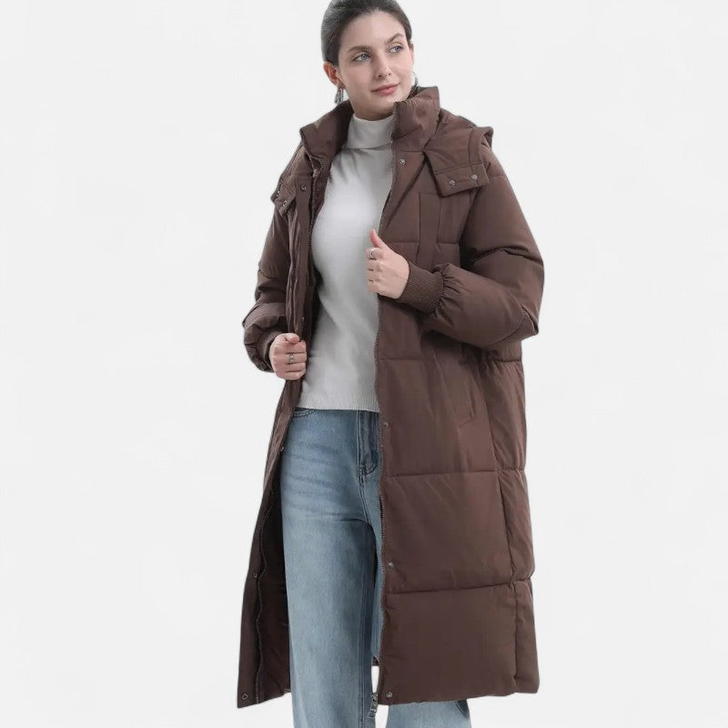 Élan Urbain™ | Doudoune longue classique à capuche pour femme
