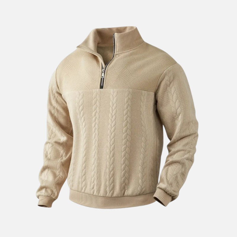 Élan Urbain™ | Sweat-shirt à manches longues et fermeture éclair pour homme