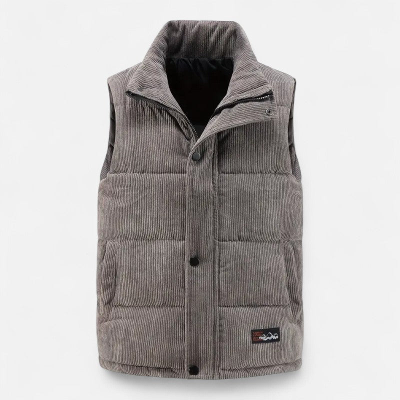 Élan Urbain™ | Gilet sans manches en velours côtelé pour homme