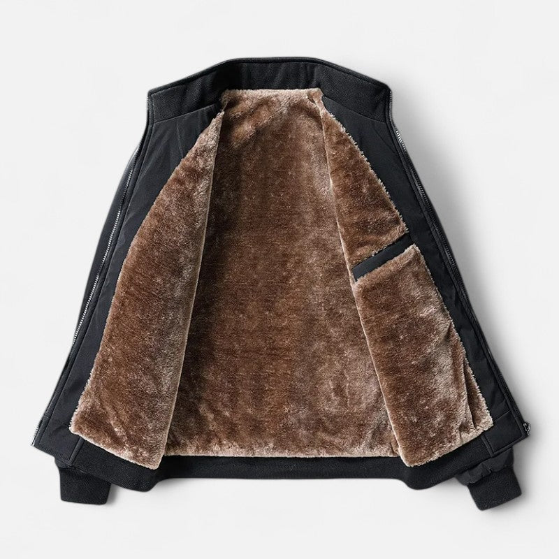 Élan Urbain™ | Manteau en Laine Doublé Polaire pour Homme