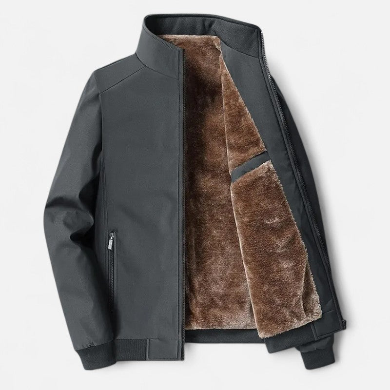 Élan Urbain™ | Manteau en Laine Doublé Polaire pour Homme