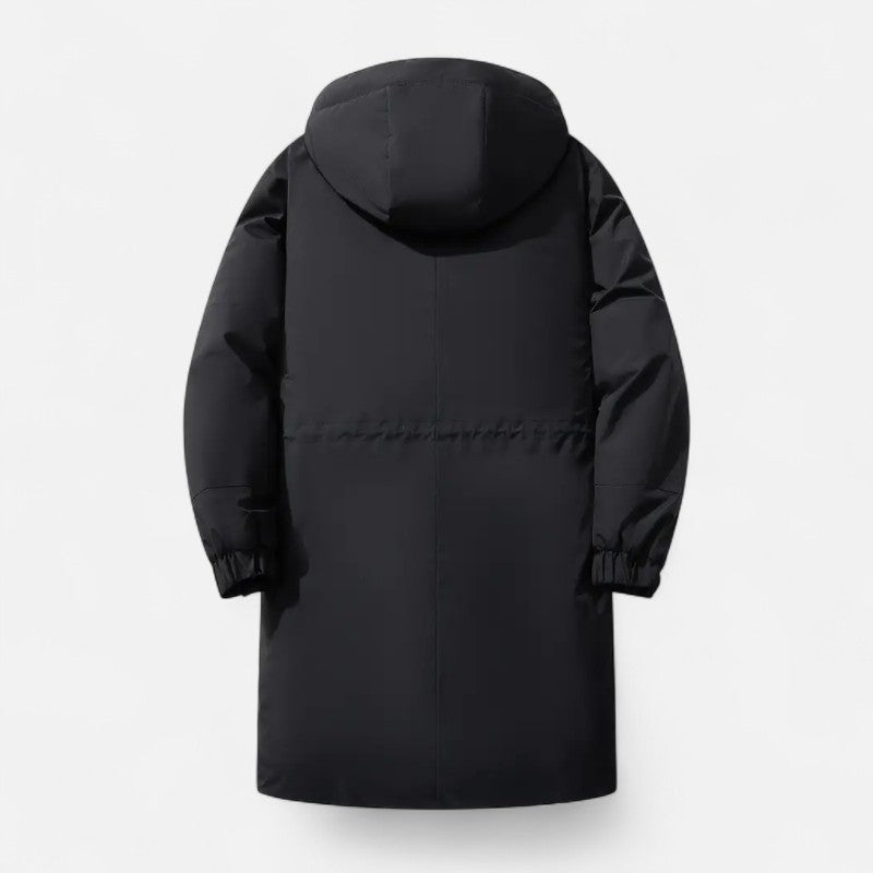 Élan Urbain™ | Manteau d’hiver grande taille à capuche pour homme