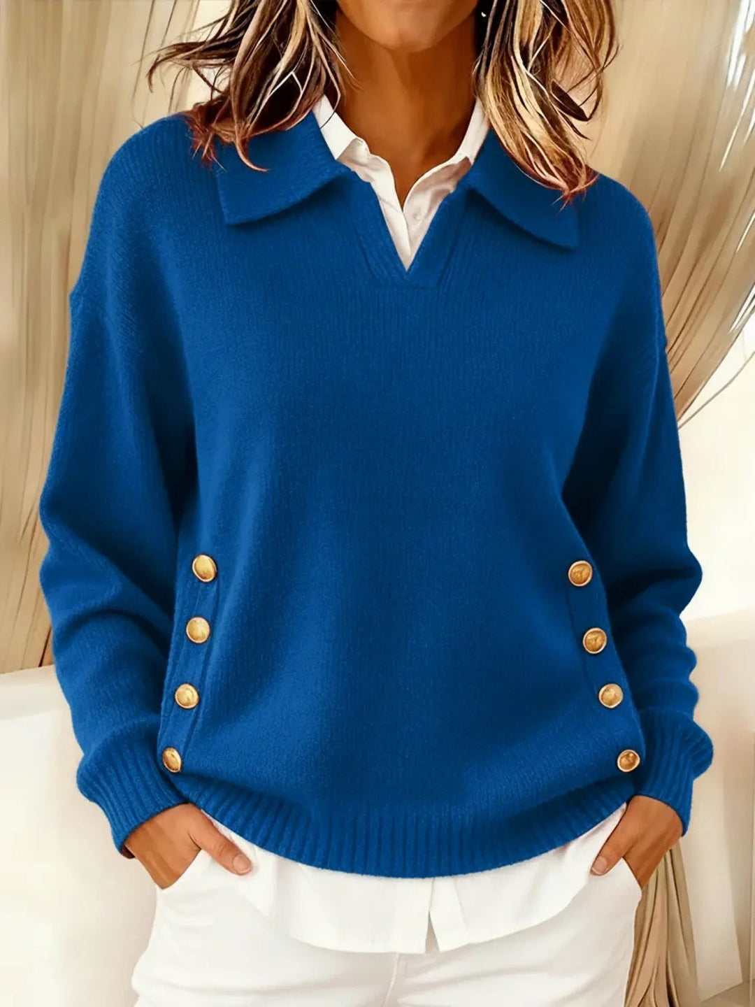 Georgia™ Relaxed Collar Knit